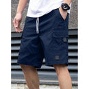 Mens Loose-Fit Cargo Casual Shorts