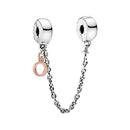 DIY Mouse Head Diamond Alloy Beads Bracelet