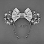 Dark Gray Sparkle Mickey Ears