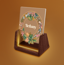 Personalized Night Light for Teen Girls with Name | Tropical Wreath with Teen Icons | Bedroom Decor Gift