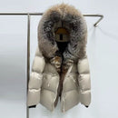 Women's Mid-length Padded Fur Coat