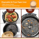 50Pcs Disposable Air Fryer Paper Liner Waterproof Non-Stick Oil-proof Parchment Paper Cooking Baking Paper  6.29in