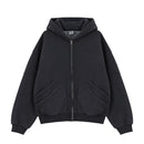 Velvet Padded Hooded Sweatshirt Casual Jacket For Men