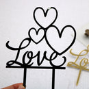 LOVE Wedding Party Acrylic Cake Insert