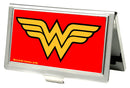 Business Card Holder - SMALL - Wonder Woman Logo FCG Red