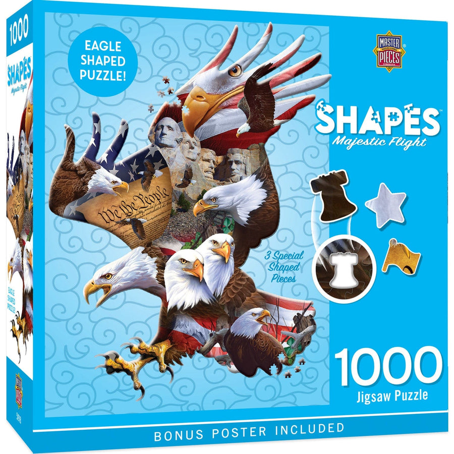 Shapes - Majestic Flight 1000 Piece Shaped Jigsaw Puzzle