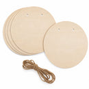 Unfinished Unpainted Wooden 6 Circles Garland DIY Craft 60 Inches