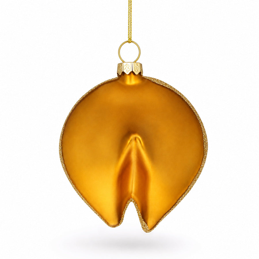 Fortune Cookie Glass Christmas Ornament