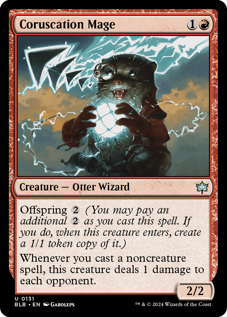 Coruscation Mage (BLB-131) - Bloomburrow