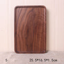 Japanese Style Black Walnut Rectangular Dinner Plate