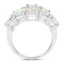 2.16 Carat Genuine Ethiopian Opal .925 Sterling Silver Ring