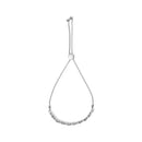 .925 Sterling Silver 1/4 Cttw Diamond Marquise Shaped Link 4"-10" Adjustable Bolo Bracelet (I-J Color, I1-I2 Clarity)