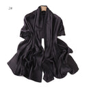 Solid-color Womens Summer Shawl Sunscreen Scarf