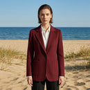 Double-breasted Wool Suit Coat For Women