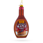 Maple Syrup Bottle Glass Christmas Ornament