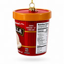 Vanilla Ice Cream Pint Glass Christmas Ornament