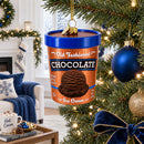Chocolate Ice Cream Pint Glass Christmas Ornament