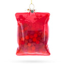 Fruity Chews Candy Bag Glass Christmas Ornament