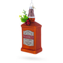 Whiskey Bottle Blown Glass Christmas Ornament