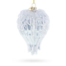 Holy Family Heart Blown Glass Christmas Ornament