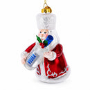Santa with Vodka Glass Christmas Ornament