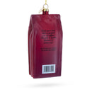 Coffee Bag Blown Glass Christmas Ornament