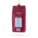 Santa’s Choice Coffee Bag Blown Glass Christmas Ornament