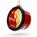 Hummus Glass Christmas Ornament