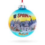 Spain Attraction Blown Glass Ball Christmas Ornament
