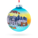 Spain Attraction Blown Glass Ball Christmas Ornament
