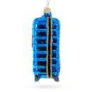 London Landmarks Suitcase Blown Glass Christmas Ornament