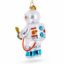 Astronaut Engineer with Tool Glass Christmas Ornament