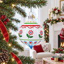 Floral Finial Drop Glass Christmas Ornament
