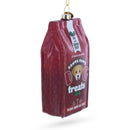 Santa's Dog Treat Pack Blown Glass Christmas Ornament