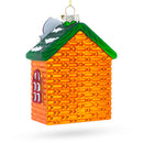 Italian Pizzeria with Santa Blown Glass Christmas Ornament