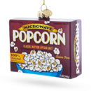 Popcorn Package Blown Glass Christmas Ornament