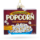 Popcorn Package Blown Glass Christmas Ornament