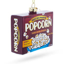 Popcorn Package Blown Glass Christmas Ornament