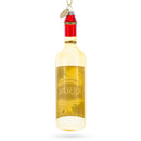 Riesling Wine Bottle Blown Glass Christmas Ornament