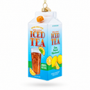 Iced Tea Carton Glass Christmas Ornament