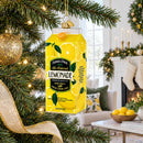 Lemonade Carton Glass Christmas Ornament