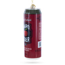 Hard Apple Cider Can Blown Glass Christmas Ornament