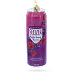 Hard Seltzer Can Blown Glass Christmas Ornament