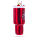 Holiday Coffee Mug Tumbler Blown Glass Christmas Ornament