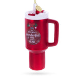 Holiday Coffee Mug Tumbler Blown Glass Christmas Ornament