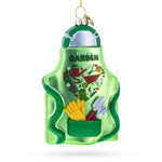 Gardener Apron with Tools Blown Glass Christmas Ornament
