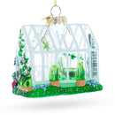 Greenhouse Blown Glass Christmas Ornament