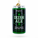 Irish Ale Beer Can Glass Christmas Ornament