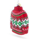 Nordic Sweater Blown Glass Christmas Ornament