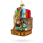 Paris Eiffel Tower Travel Keepsake Blown Glass Christmas Ornament